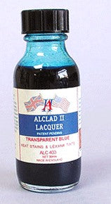 ALC 403 1oz. Bottle Transparent Blue Lacquer