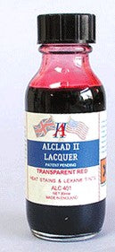 ALC 401 1oz. Bottle Transparent Red Lacquer