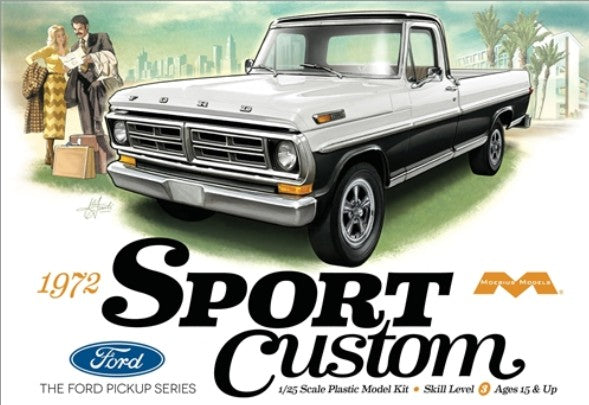 MOE1220: '72 Ford Sport Custom Pickup, 1/25