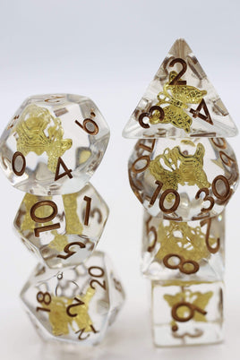FBG1147: Gilded Butterfly RPG Dice Set