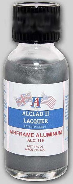 ALC 119 1oz. Bottle Airframe Aluminum Lacquer