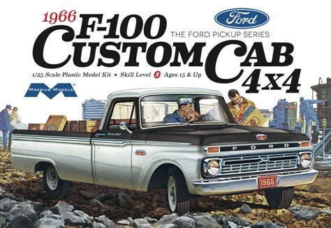 MOE1236: 1/25 1966 Ford F100 Custom Cab 4x4