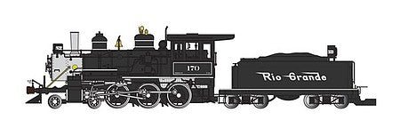 BAC91801: D&RGW 170 - FLYING GRANDE 4-6-0 STEAM LOCOMOTIVE & TENDER