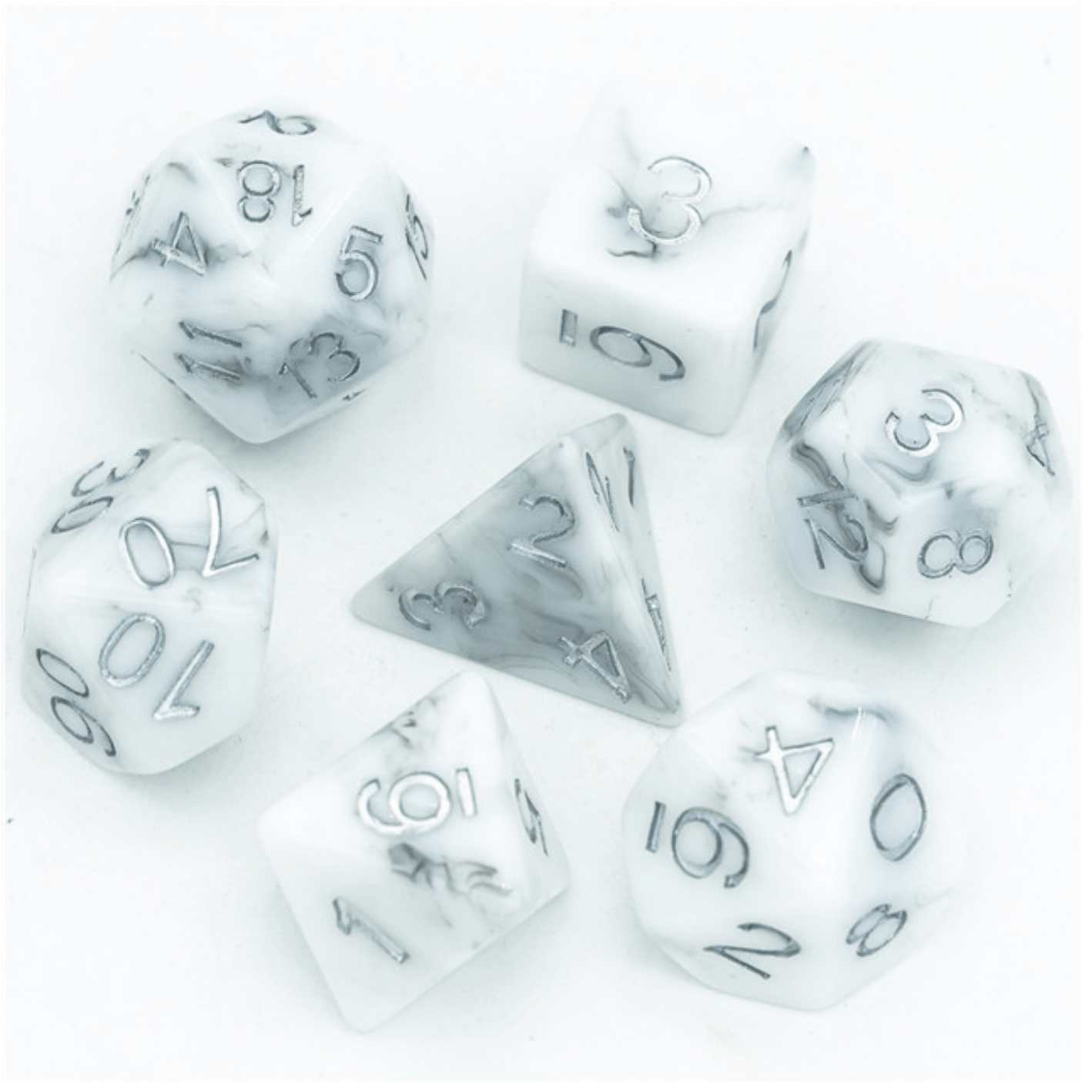 FBG1258: Black Stone RPG Dice Set