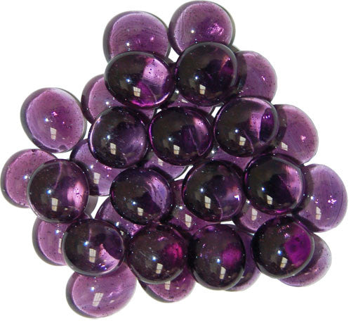 CHX01127: Crystal Purple Glass Stones in 5.5` Tube (40)