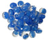 CHX01160: Dark Blue Catseye Glass Stones in 5.5` Tube (40)