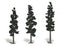WOOTR1113: 2 1/2"-6"FOREST GRN TREES 24/KT