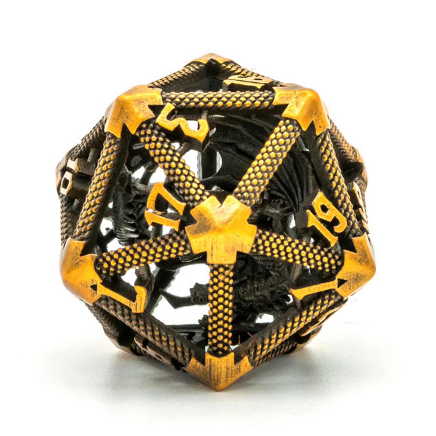 FBG5055: Hollow Dragon Keep D20 - Gold