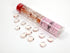 CHX01134: Crystal Pink Glass Stones in 5.5` Tube (40)
