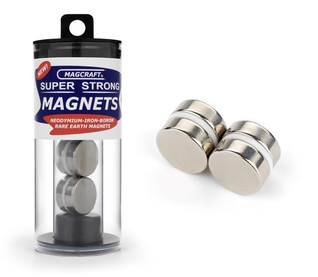 MFM582: 3/4"x1/4" Rare Earth Disc Magnets (4)