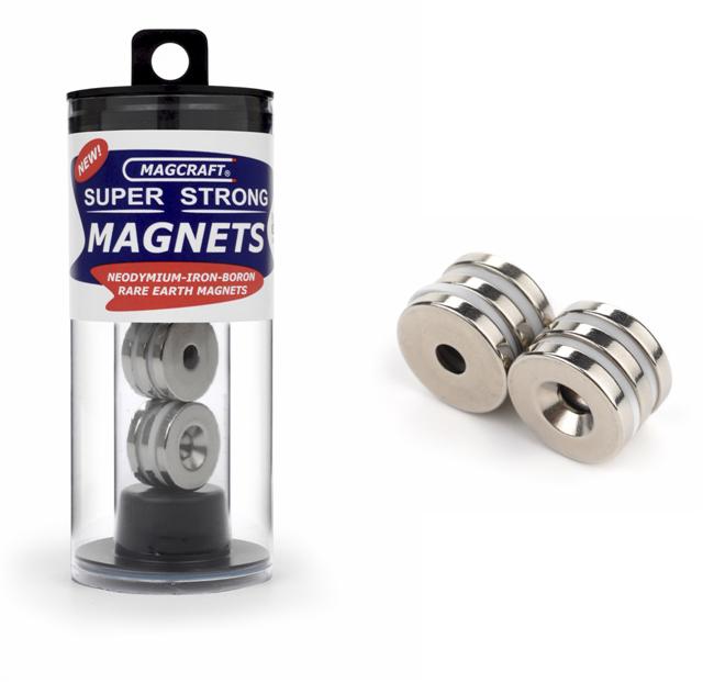 MFM589: 3/4"x1/5"x1/8" Rare Earth Ring Magnets (6)