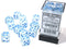 Chessex 27781: Borealis Icicle/light blue 16mm D6 Dice Block 12 Dice Set