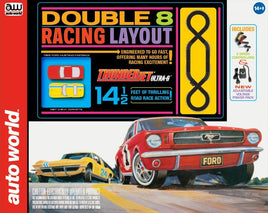 AWDSRS341: 14.5' Double 8 Racing Slot Race Set