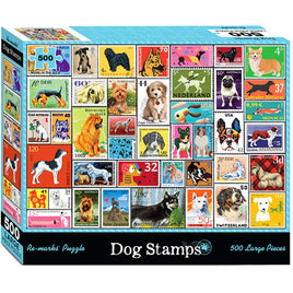 RMP19698: Dog Stamps 500 Piece Puzzle
