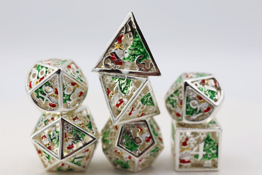 FBG4250: Silver Bells RPG Metal Dice Set