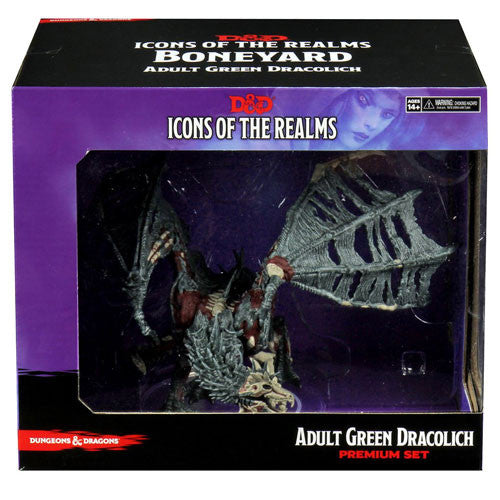 WZK96039: D&D Icons of Realms Set 18 Green Dracolich Boneyard Pr